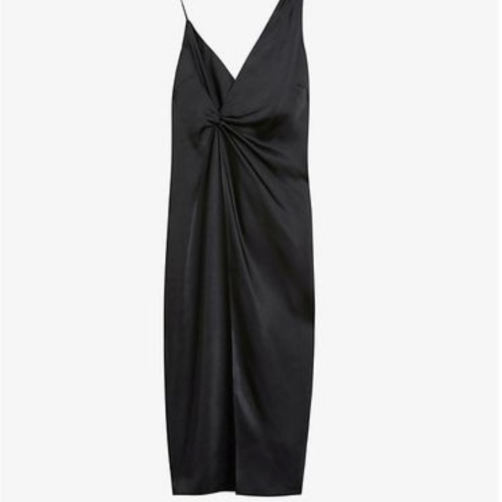 Ted Baker Odellia twist waist satin dress size 2  US 6